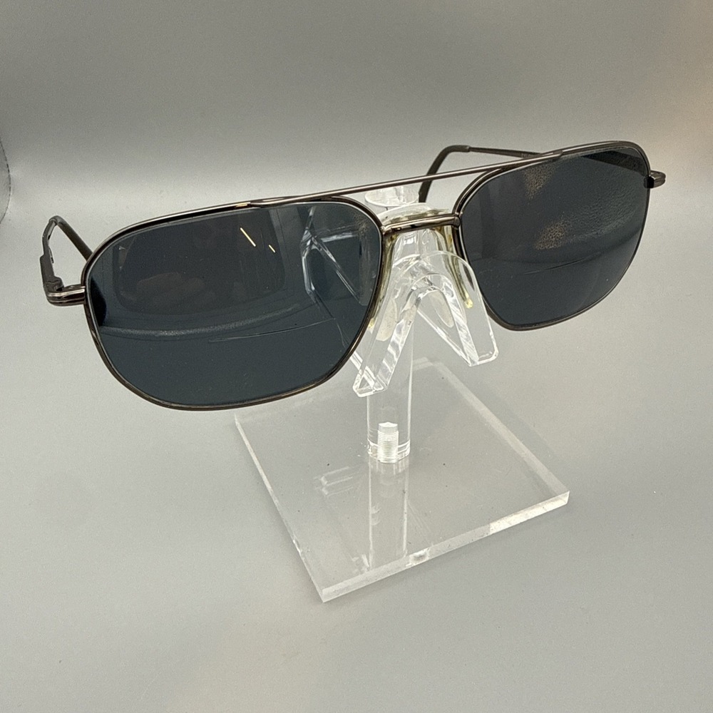 Vintage STETSON Zyloware Gunmetal Double Bridge 59-14 Eyeglass 'Frames Only'